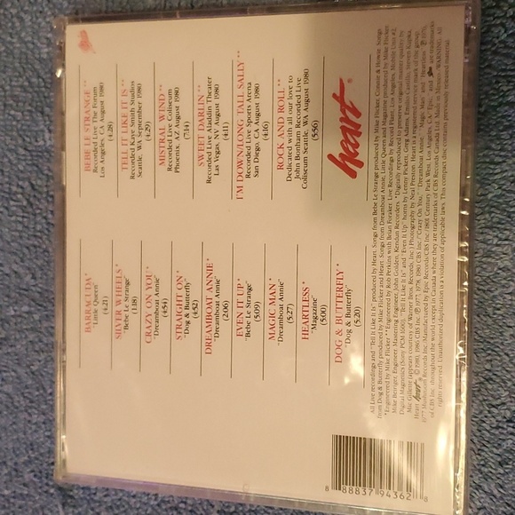 Heart cd - Picture 2 of 2